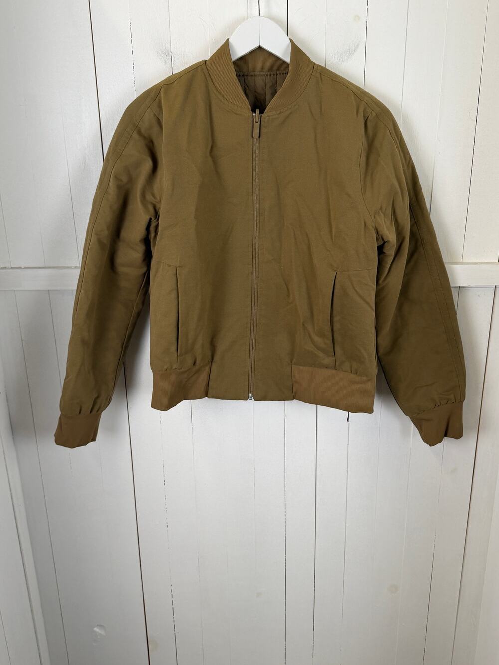 Lululemon Tan Polyester Activewear Jacket Size 8